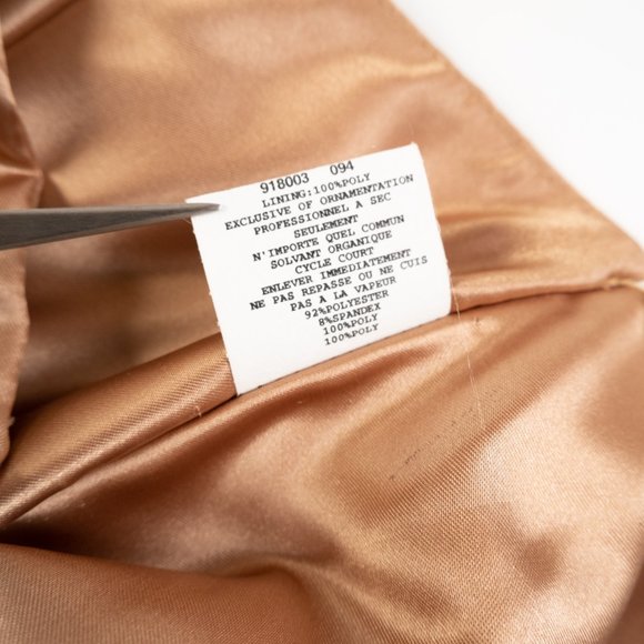 Vintage JESSICA MCCLINTOCK for Gunne Sax gold sequin party dress size 3 - Picture 5 of 10